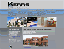 Tablet Screenshot of kerrsbuilding.com